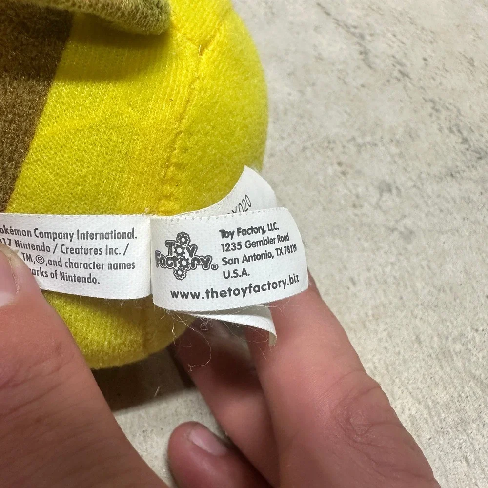 Pikachu Plush Toy Factory Pokemon Yellow Cartoon Character Stuffed Animal‎ 5" - Picture 5 of 6